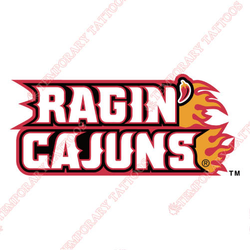Louisiana Ragin Cajuns Customize Temporary Tattoos Stickers NO.4849
